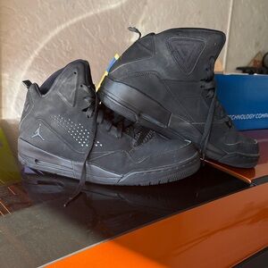 Nike Jordan black high top sneakers